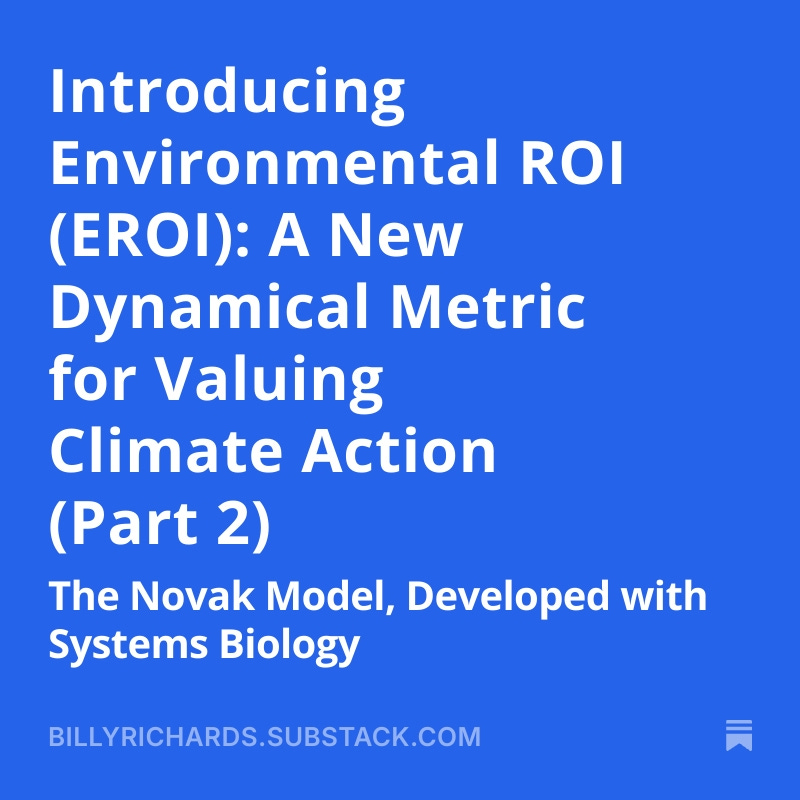 Introducing Environmental ROI (EROI)